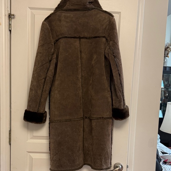 Brandon Thomas Dark Brown Teddy Jacket - Picture 4 of 11